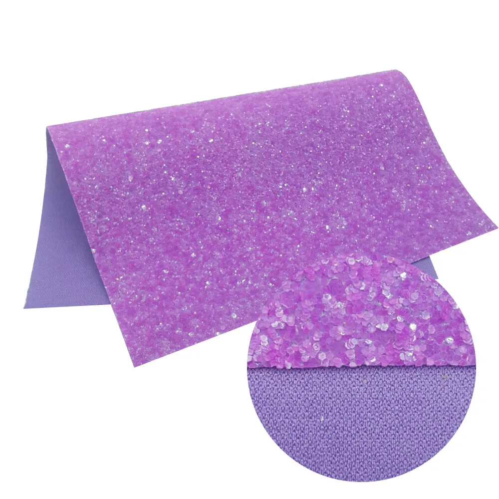 purple 22*30 см блестящие туфли-лодочки на устойчивом Ткань Неоновый золото A4 Искусственная кожа листы Sequin синтетические Hairbow ткань, аксессуары для DIY синтетическая кожа - Цвет: purple
