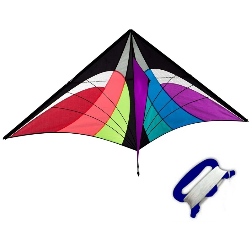 

Triangle Spider Kite with Line Board Outdoor Fun Game Sports Flying Toys Gifts
