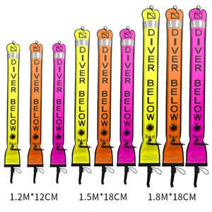 YonSub подводное плавание SMB маркер поверхности Буй с высокой видимостью надувной поплавок безопасность сосиски сигнальная трубка
