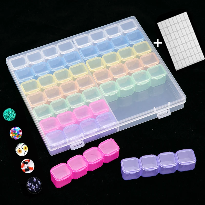56 сеток для алмазной живописи украшения хранения маникюрный Органайзер коробка