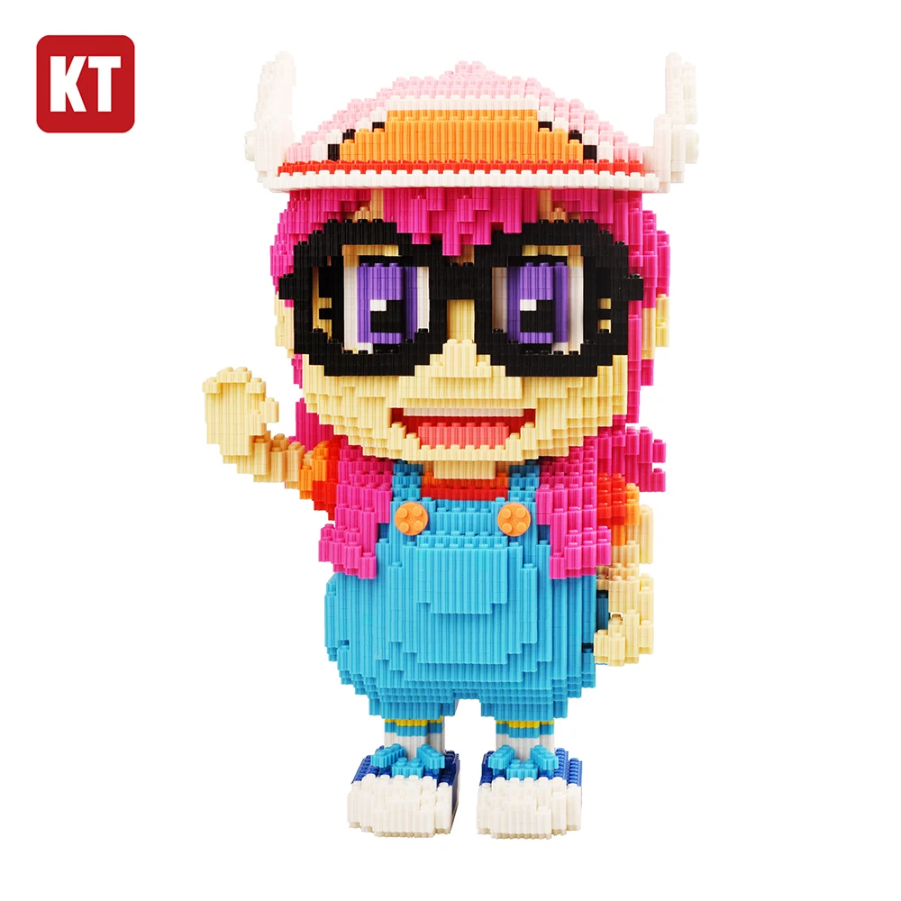 

KT Anime Girl Cute Funny Figure 3D Model Building Block Set Assembly Mini Diamond Bricks Creator Toys for Children Boys Gifts