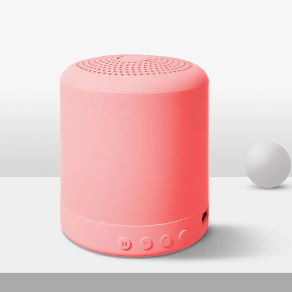 

Mini Smart Bluetooth Speaker Portable FM MP3 Speaker Led Light Recharge Music Subwoofer Stereo sound Loudspeaker Macaron Color