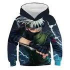 Толстовка с капюшоном для мальчиков, аниме одежда нарутоса, 3D свитшоты Какаси орочимару Саске, одежда для малышей