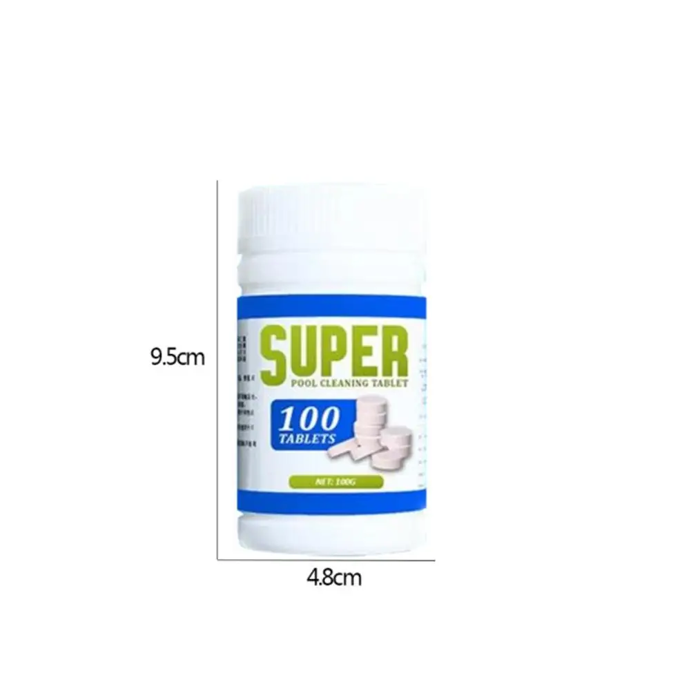 

100pcs/Bottle Chlorine tablets swimming pool Cleaning Tablet Tools Effervescent Chlorine Tablets for Swimming Pool
