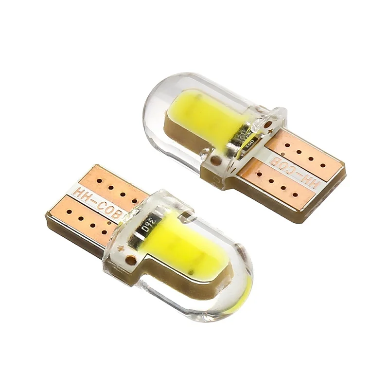 500pcs 4 чипы COB светильник светодиодный W5W T10 194 168 4SMD для парковки Клин лампы лампа