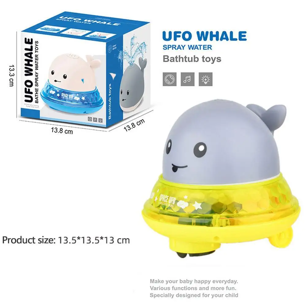 

Electric Water Jet Whale Baby Bath Toys Spray Water Shower Water Lights Colorful Toys Sprinkler Music Bathing Swim Pool Toy G3S9