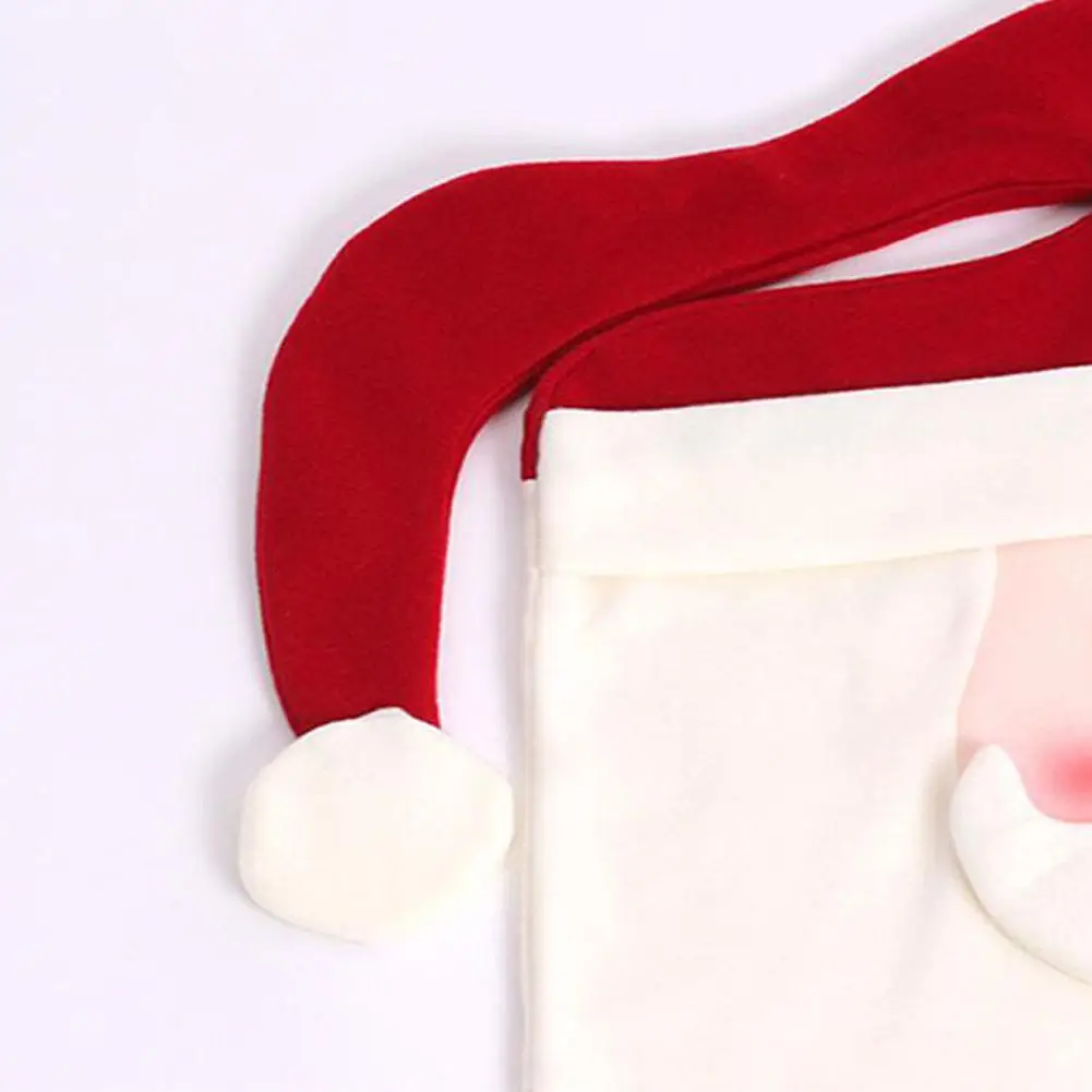 Christmas Decoration Mr and Mrs Santa Claus Dining Dinner Table Chair Back Cover Home Decorations for | Дом и сад