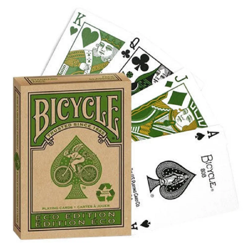 Игральные карты Bicycle Eco Edition Зеленая Колода покерный размер USPCC Райдер