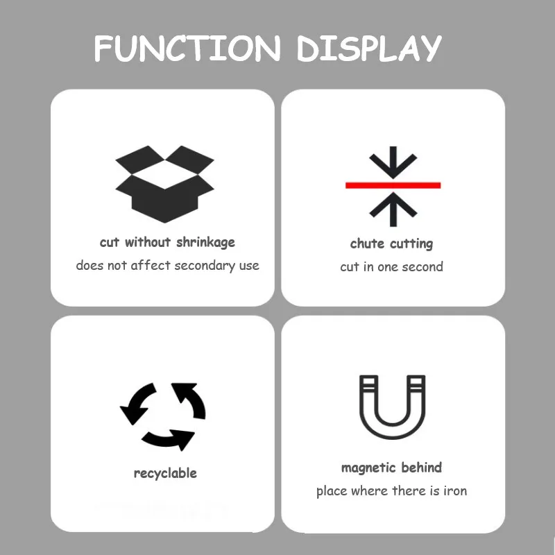 

Kitchen Sliding Knife Type Cling Film Cutter Magnetic Wall-mounted Barbecue Tin Foil Divider Cutting Box Cling Film Gadgets