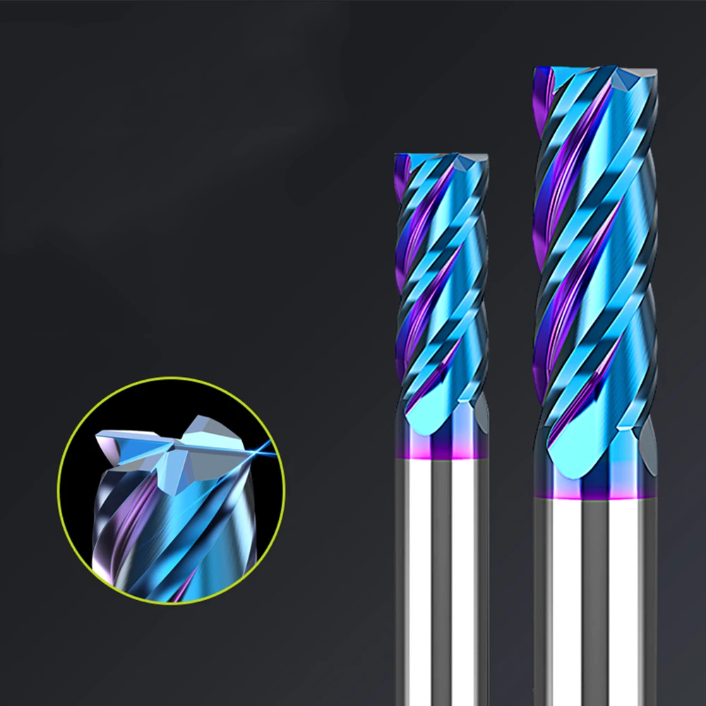 НАБОР КОНЦЕВЫХ ФРЕЗ Vsharp твердосплавные вольфрамовые резцы с 4 канавками и