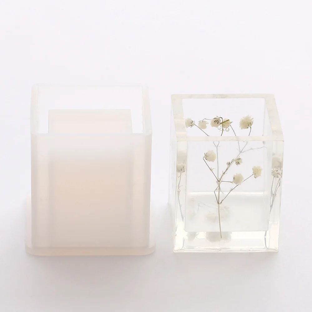 1 шт. силиконовая подставка для ручек формы круглые/квадратные чашки DIY цветочный