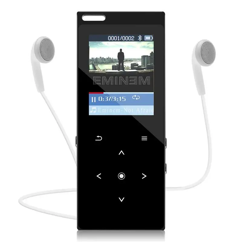 Mp3-плеер 16 Гб Встроенный динамик металлическая сенсорная кнопка HIFI Звук Lossless плеер с FM, рекордер, поддержка sd-карты до 128 ГБ