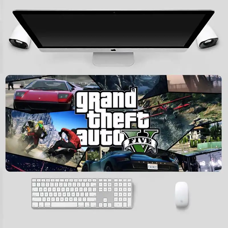 

GTA5 Rubber PC Computer Gaming mousepad Game Office Work Mouse Mat pad X XL Non-slip Laptop Cushion mouse pad