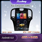 Автомобильный радиоприемник Kaudiony, автомобильный мультимедийный плеер 13,3 дюйма в стиле Tesla Android 9,0 для Chrysler 300C, GPS-навигация, стерео BT 2013-2019