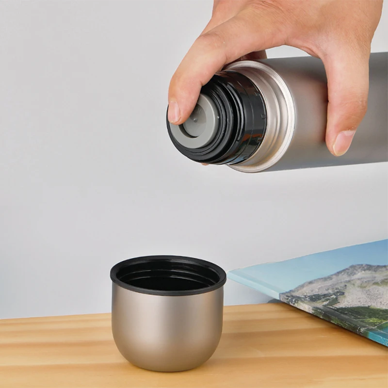 Титановая бутылка для воды 500 мл герметичная занятий спортом на открытом