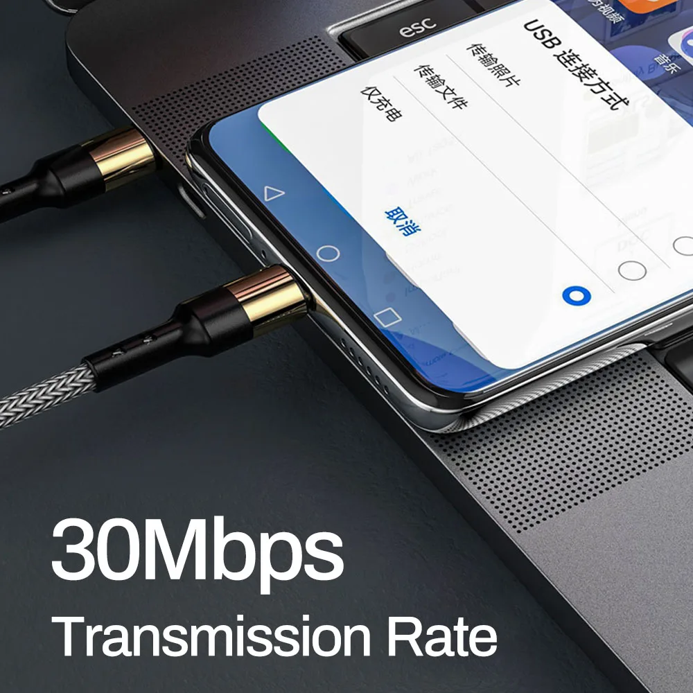 Tomtif 1.2m PD Type C To USB Cable Male Golden Plug Data Wire For Samsung Xiaomi iPhone Fast Charging 3A | Мобильные телефоны и