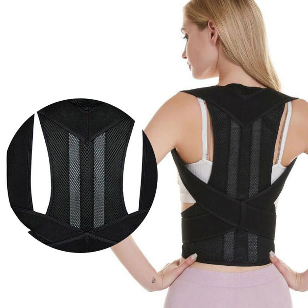 

Adjustable Upper Back Straightener Round Shoulder Support Posture Corrector Adult Student Corset Orthotics Spine Brace Back Belt