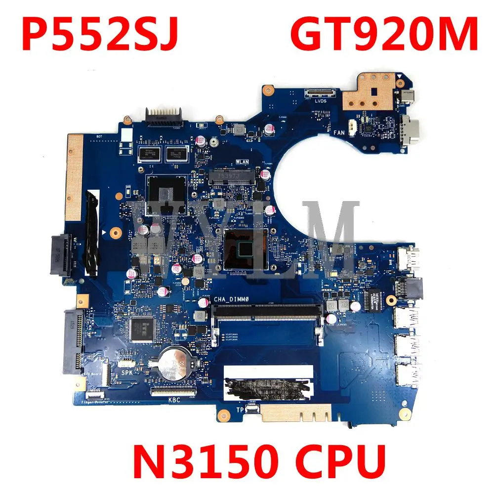 

Материнская плата P552SJ для ноутбука Asus, основная плата для процессора Asus P552SJ PU552SJ PRO552S P552S PU552S P552SA N3150 GT920M