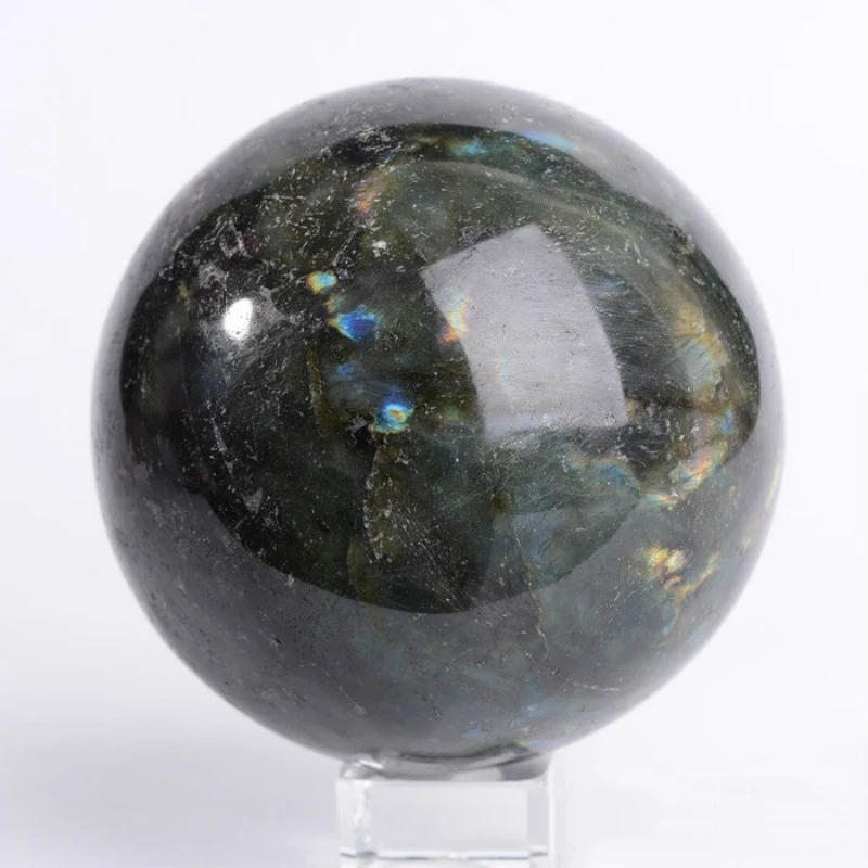 

Natural Labradorite Crystal Polished Sphere Ball 100% High Quality Healing Crystal Gemstone Flash Glossy Stone Decoration