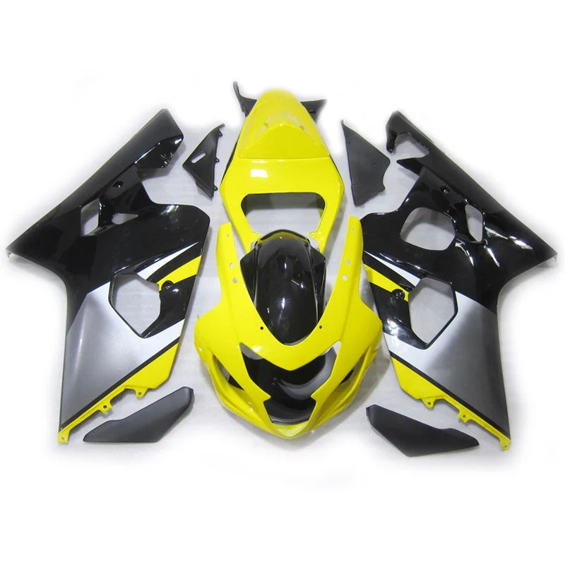 Дешевые Обтекатели для Suzuki K4 2004 GSXR750 2005 GSXR600 обтекатель наборы GSXR 750 04 05 желтый