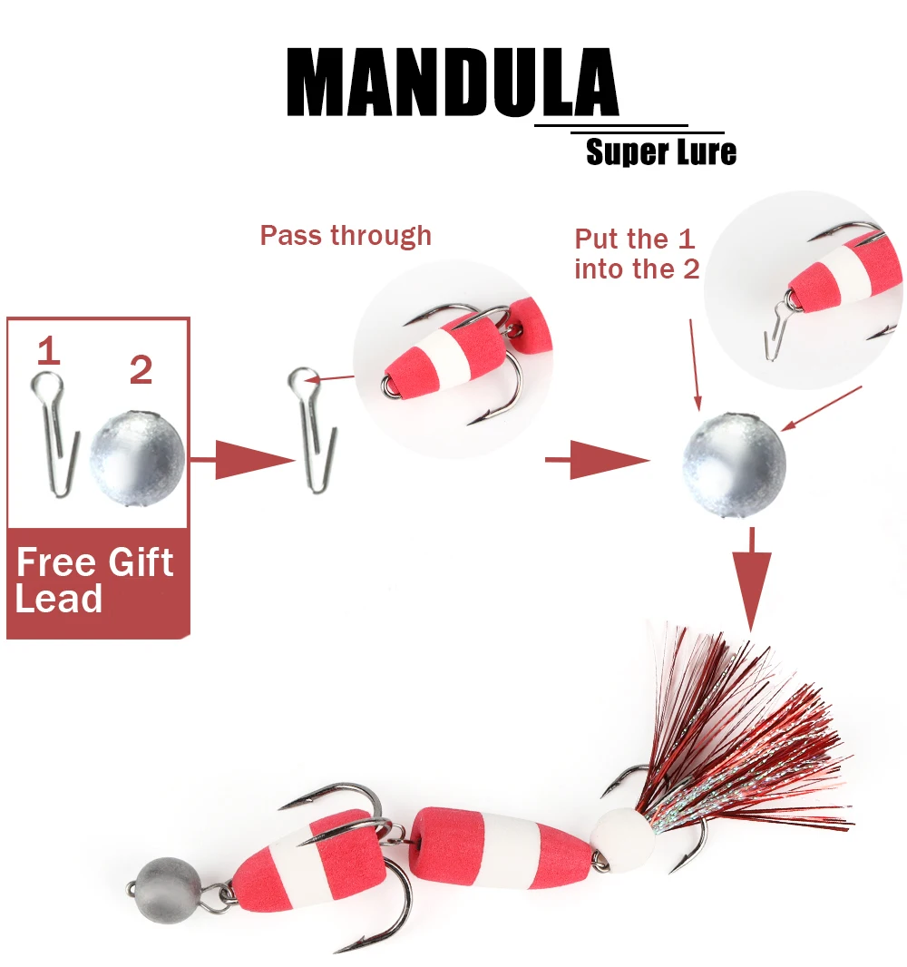 W.P.E New Fishing Lure 1pcs M Swim Bait Soft Lure High Density Foam Lure Fishing Tackle Multicolor Bass Artificial Lure Wobblers