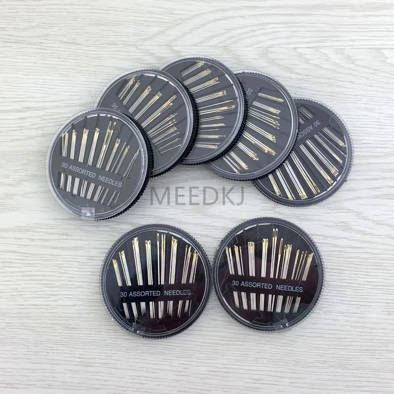 Иглы для ручного шитья кожи 30 шт./компл. 3 цвета|Швейные иглы| |