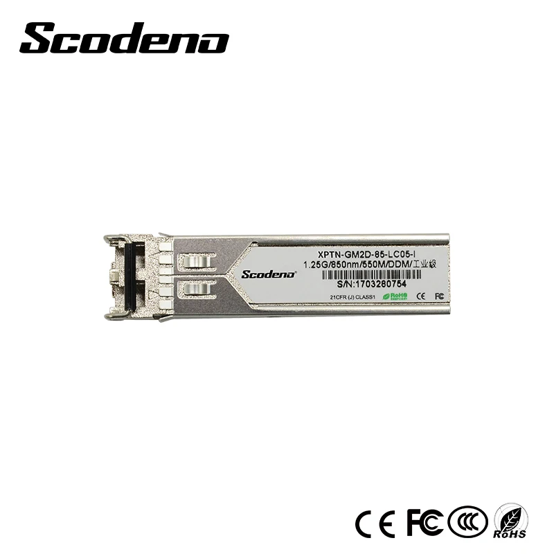 Industrial MMF SFP Module Gigabit DDM BIDI 1.25G Fiber Transceiver 850nm Compatible with Different Brands