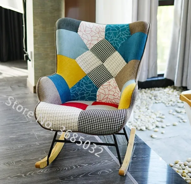 Кресло-качалка скандинавского искусства кресло для отдыха сна домашний балкон |