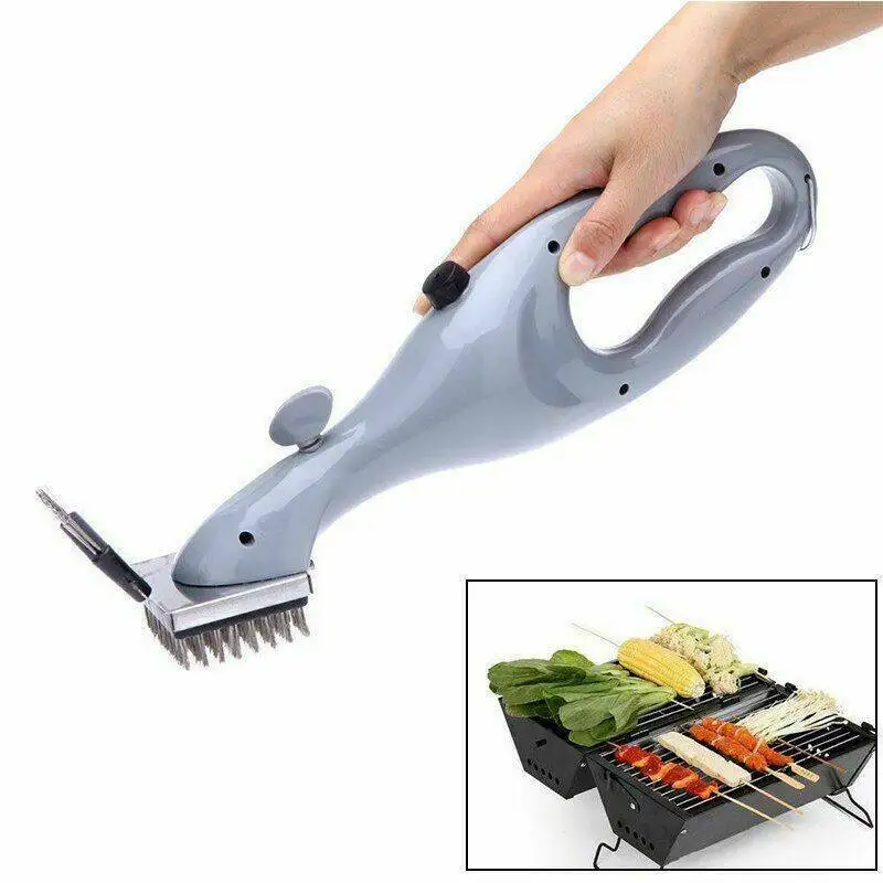 

Outdoor Stainless Steel Churrasco BBQ Grill Brush Barbecue Grill Vapor Cleaner Barbecue Shelf Cleaning Brush BBQ Pans Brushs