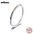 Кольцо женское из серебра горячая Распродажа пробы с разноцветным цирконием, CQR583