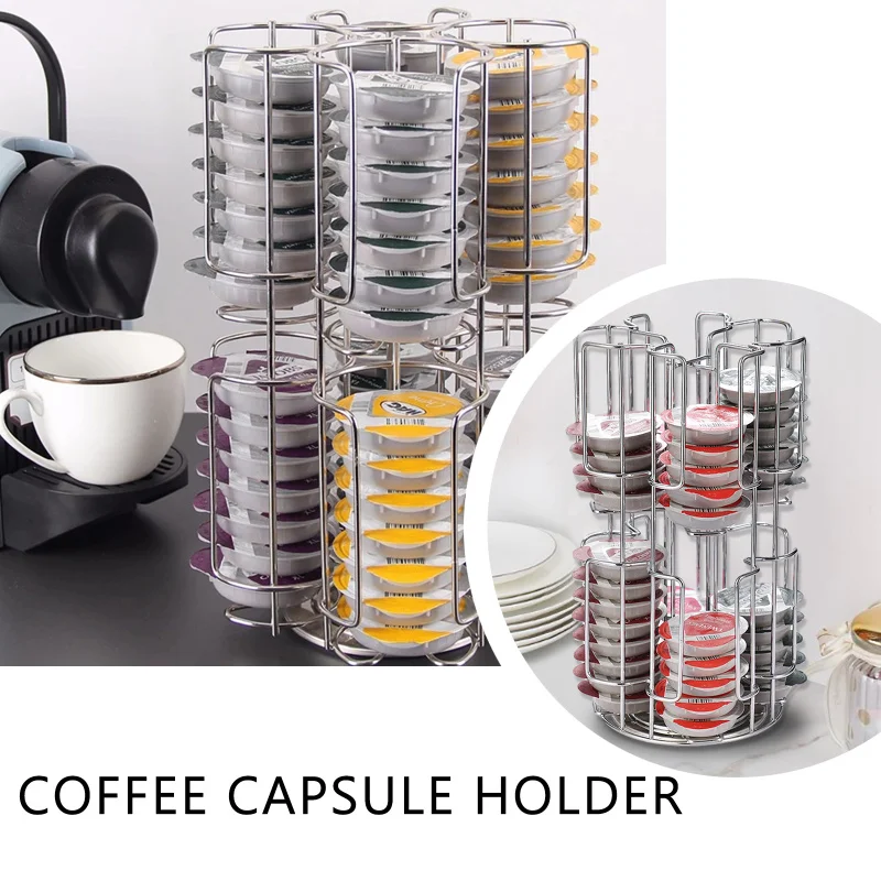 Вращающаяся стойка для кофе вращающийся держатель кофейных капсул