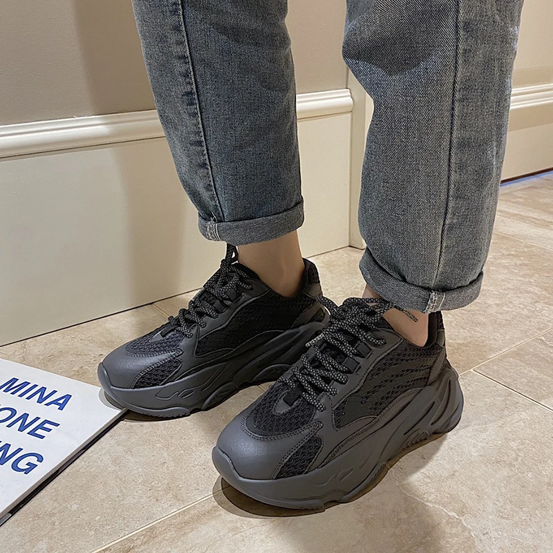 

Chunky Sneakers Women's Sports Shoes Woman Flats Casual Tennis Female Sneakers Woman Fashion 2021 Running Shoes Women Platforms