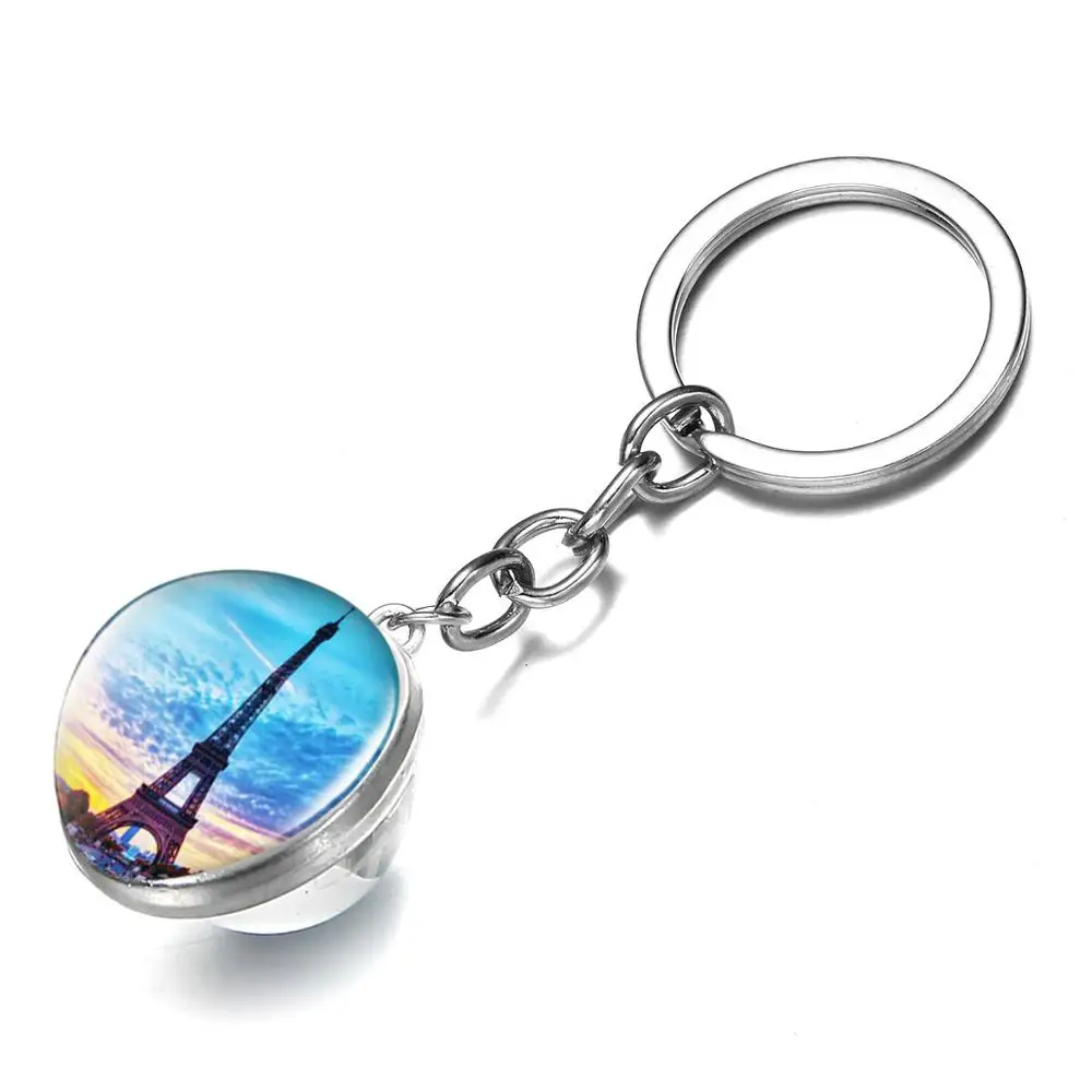 Азиатских культовое здание Парижа Франция Брелок Эйфелева башня художественной