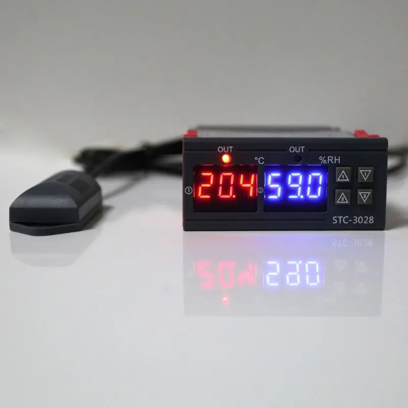 OOTDTY цифровой термостат гумидистат регулятор влажности и температуры AC 110V 220V 10A