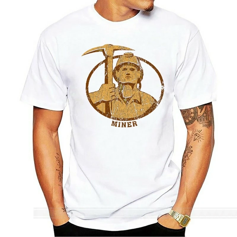Майнер IV футболка для майнинга угля майнеры майнинговая модная мужская