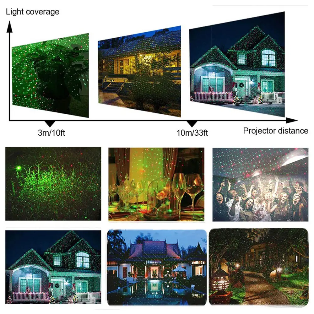 

Waterproof LED Stage light Christmas Gypsophila Laser Light Laser Outdoor Light Dynamic Projection Lawn Stage Light