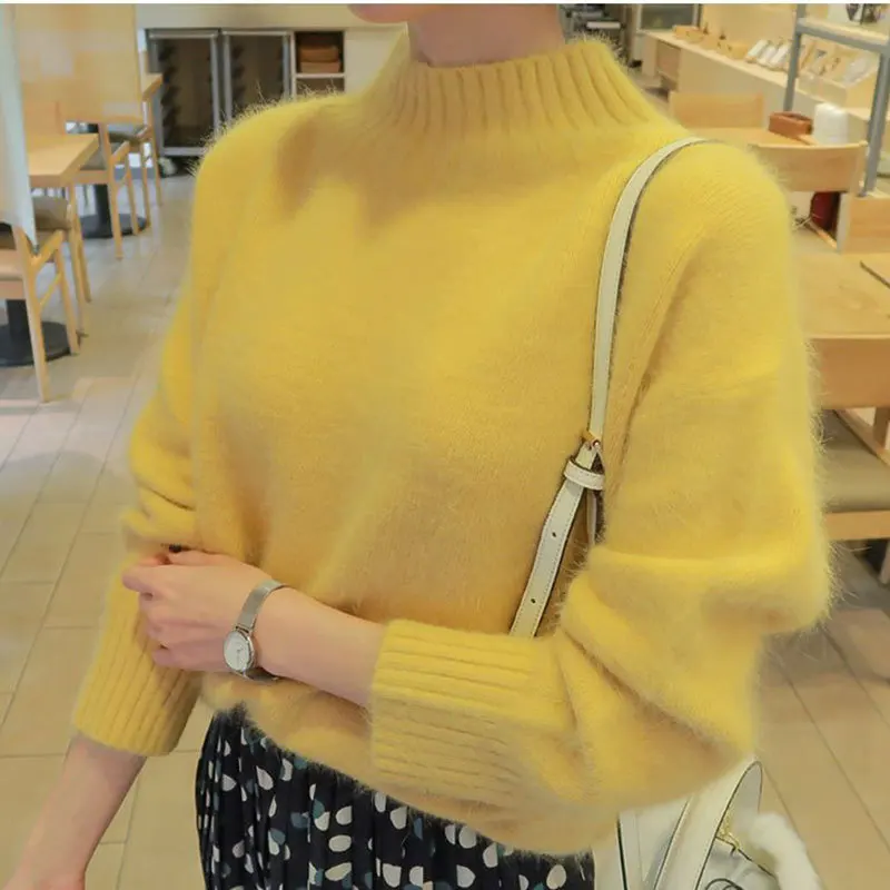 

Sweater y2k korean style vintage women crochet knitted fashion mujer argyle kawaii cute ugly oversize 2020 2021 aesthetic sueter