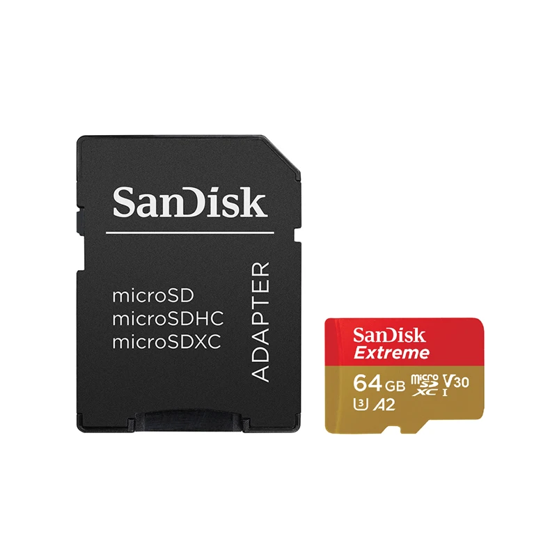 Original Sandisk256GB Memory Card Extreme Micro SD Card A2 A1 V30 U3128GB Flash Card 64GB 32GB TF Card  Memory Micro sd