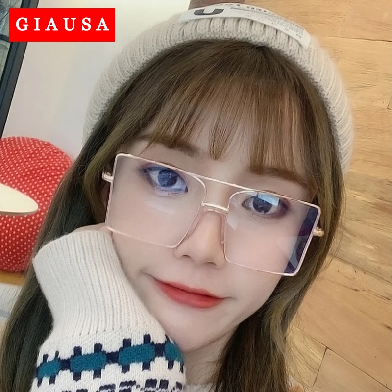 2020 Лидер продаж оригинальные модные очки металлическая оверсайз квадратная