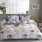 Комплект постельного белья с мультяшным принтом Koala, пододеяльник для мальчиков и девочек, простыни и наволочки для взрослых и детей, Комплект постельного белья 61059