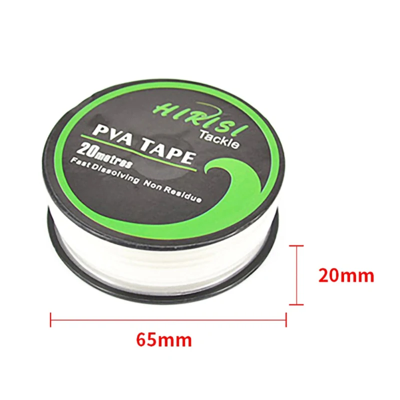 

10mm X 20m PVA Tape Fast Water Dissolving Carp Fishing Tools Water-soluble Film Bollie String Fishing Feeder Fishing Accessories