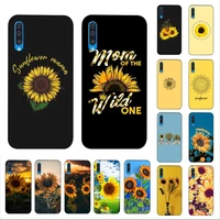 yndfcnb beautiful yellow sunflower phone case for samsung a51 01 50 71 21s 70 10 31 40 30 20e 11 a7 2018