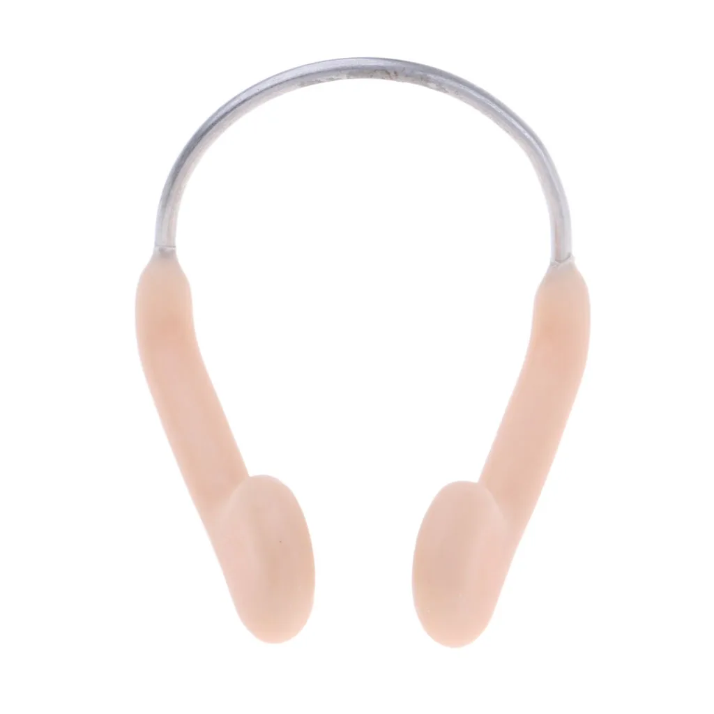 

Steel Wire Swimming Nose Clip with Silica Gel Padded Tips and Transparent Carrying Storage Case Regular Size 27x21cm