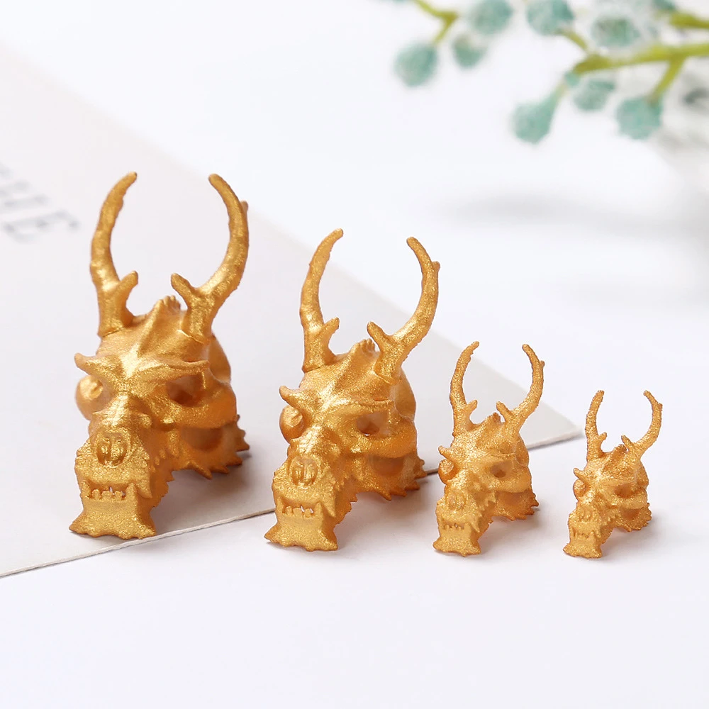 4 шт./компл. Смола Кристалл эпоксидная смола DIY Голова Дракона Череп наполнитель 3D