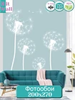 Фотообои Hit Wall 3D на стену флизелиновые одуванчики на голубом стильные минимализм
