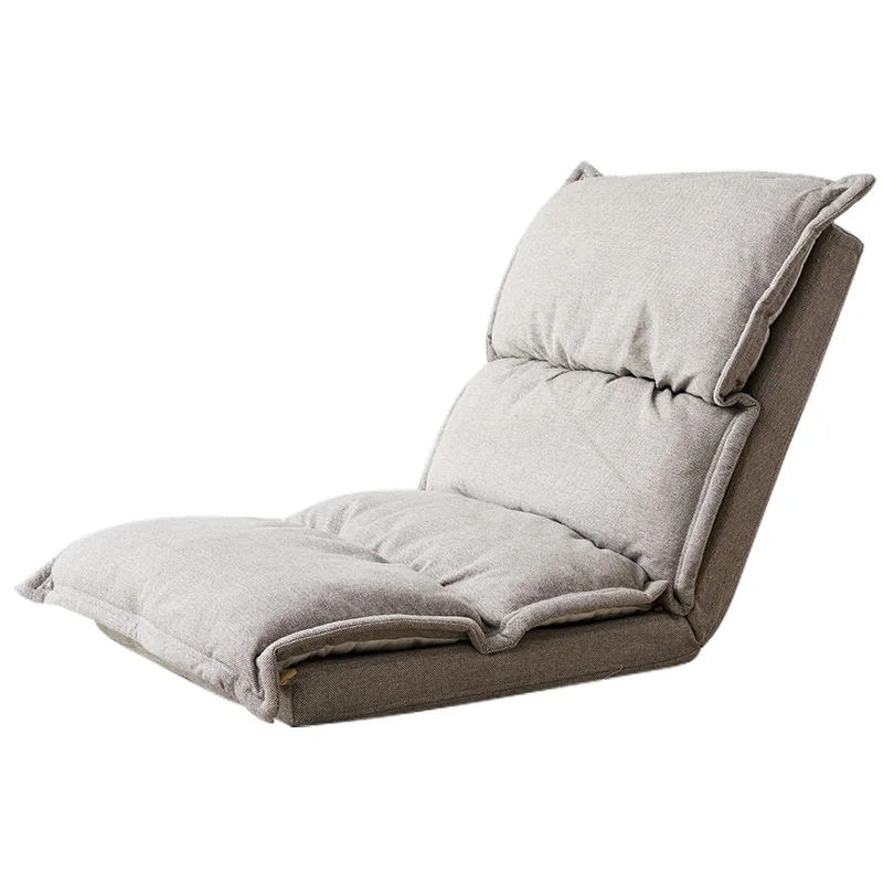 Tumbona plegable de Color Beige para sala de estar, mueble plegable sin patas, sofá siesta, moderna, cama de día
