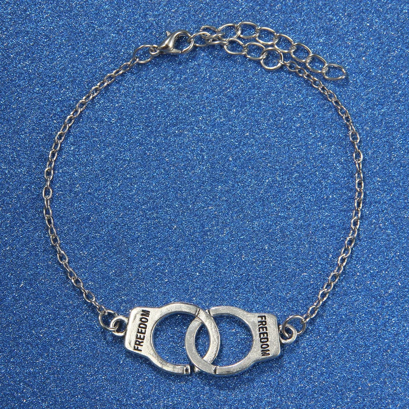 MINHIN Boho Серебристый браслет на ногу модные Многослойные ножная цепочка наручники