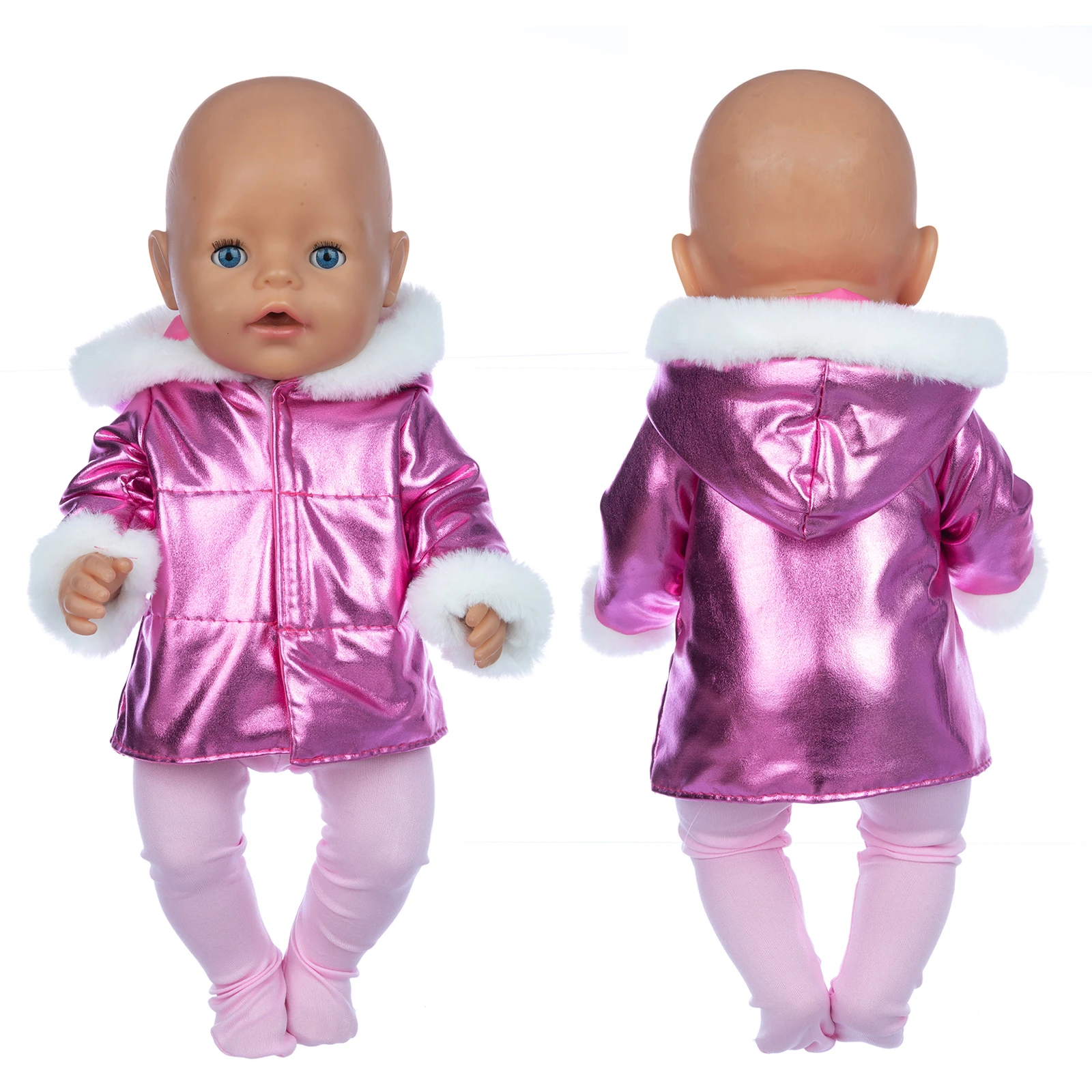 

Лидер продаж 2021, для новорожденных, подходит для кукол 18 дюймов 43 см, аксессуары для одежды, плюшевый пуховик, одежда, костюм для малыша, пода...