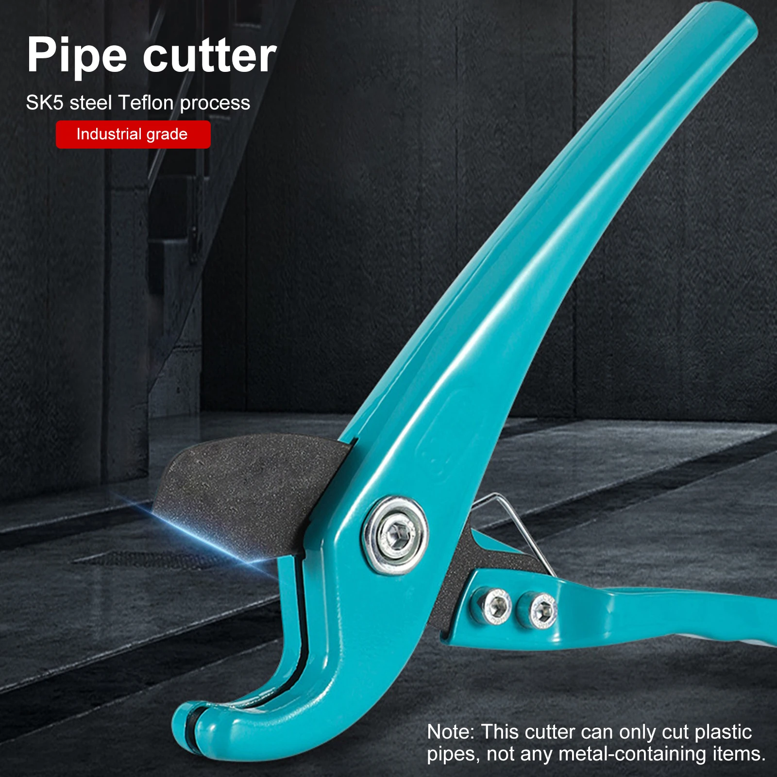 

32/42MM PVC Pipe Cutter SK5 Steel Alloy Tube Cutting Pipe Scissors with Built-in Spring Knife for PVC Water Pipes Plastic Pipes