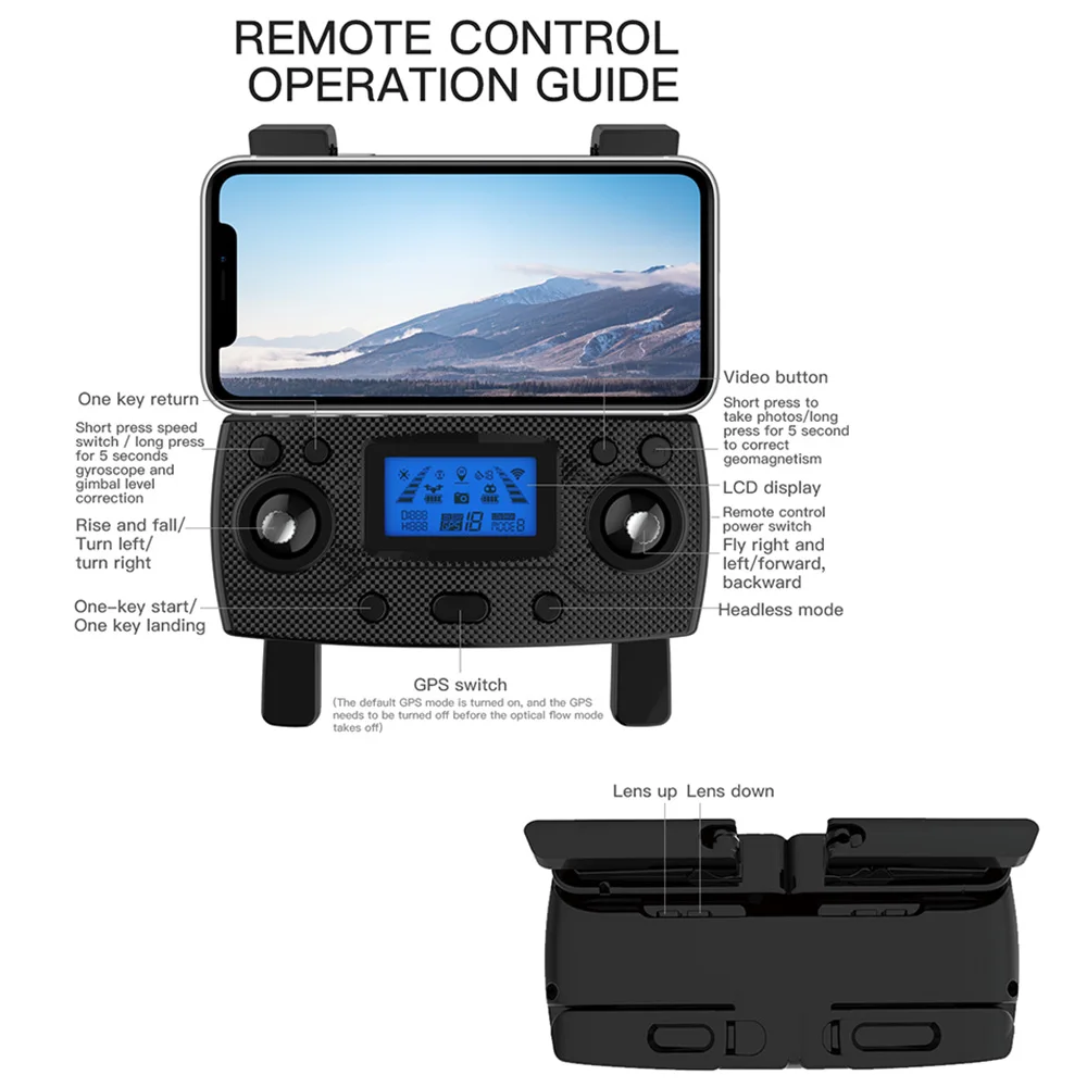 sg906 max gps дрона с дистанционным упр